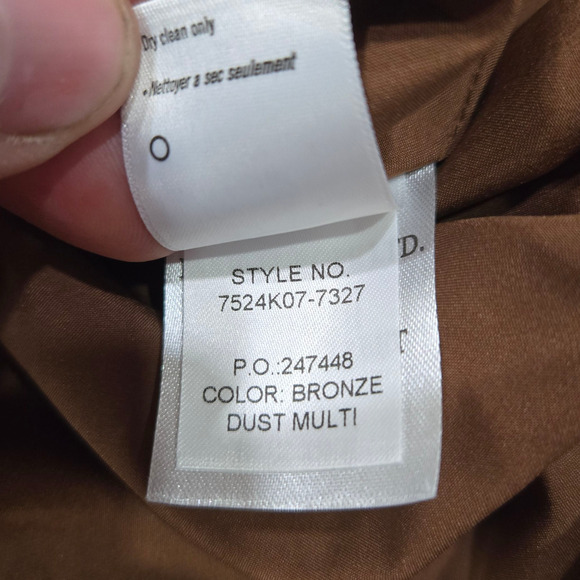 Paige Noah Metallic Silk Blend Bronze Romantic Mini Dress Size Small NWT $350 - Picture 11 of 13